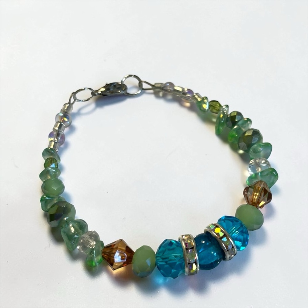 🍭5 for $20🍭 Handmade Czech Glass Crystal Bracelet CC